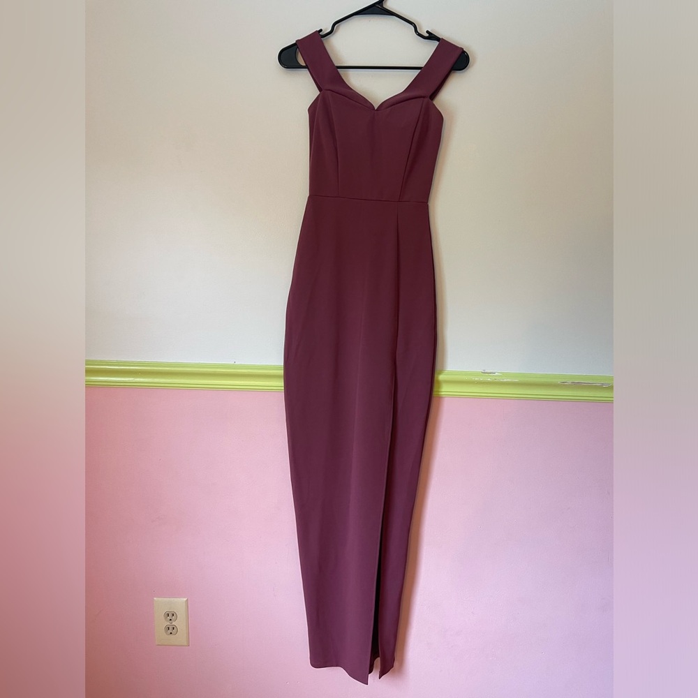Light burgundy dress